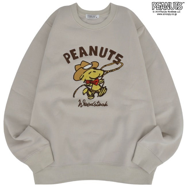 スヌーピー トレーナー ウッドストック 長袖 裏起毛 スウェット トップス 刺繍 SNOOPY PEANUTS s1344-37sp