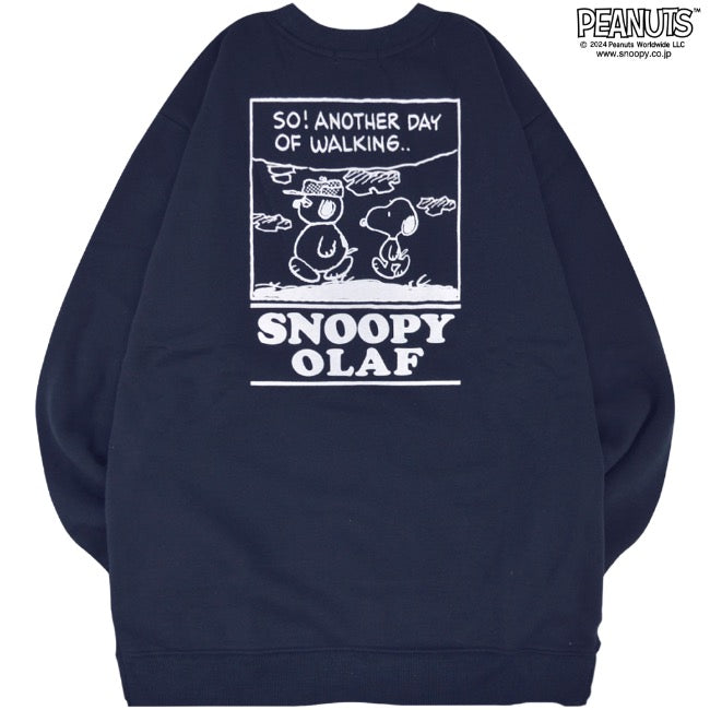 スヌーピー オラフ ルーシー プリント トレーナー 裏起毛 PEANUTS SNOOPY s1344-38sp