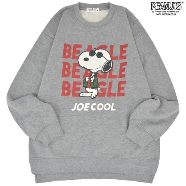 スヌーピー トレーナー 長袖 裏起毛 スウェット トップス ジョークール フライングエース プリント SNOOPY PEANUTS s1344-400sp