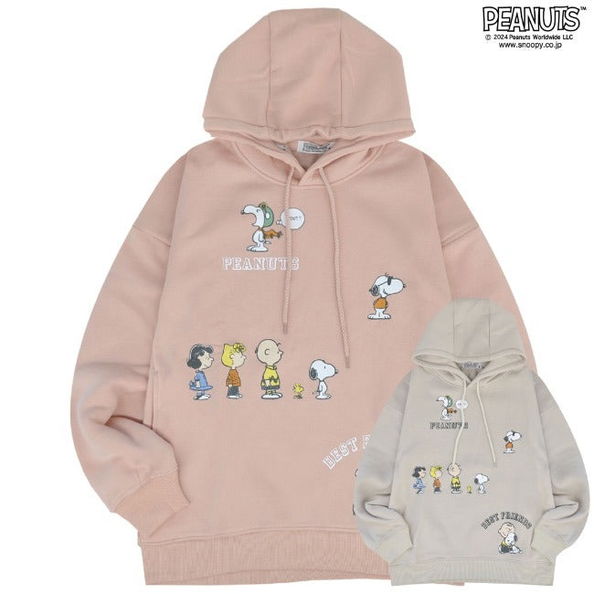 スヌーピー パーカー ジョークール 長袖 裏起毛 スウェット トップス プリント SNOOPY PEANUTS s1344-46sp