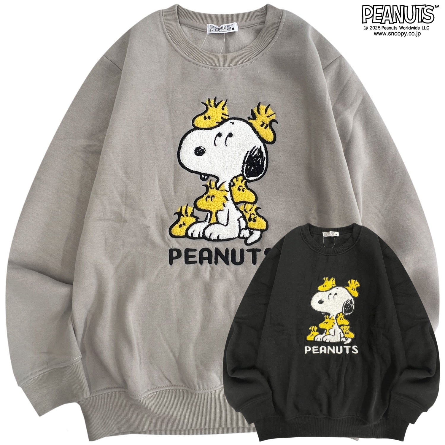 スヌーピー ウッドストック 裏起毛 トレーナー プルオーバー トップス メンズ レディース PEANUTS