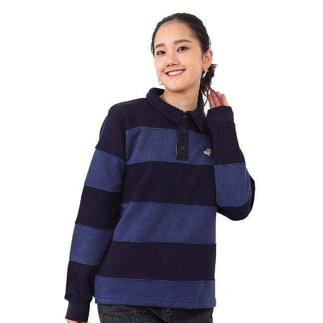 スヌーピー ラガーシャツ  裏起毛 切り替え 長袖 S M L s1384-792sp-a