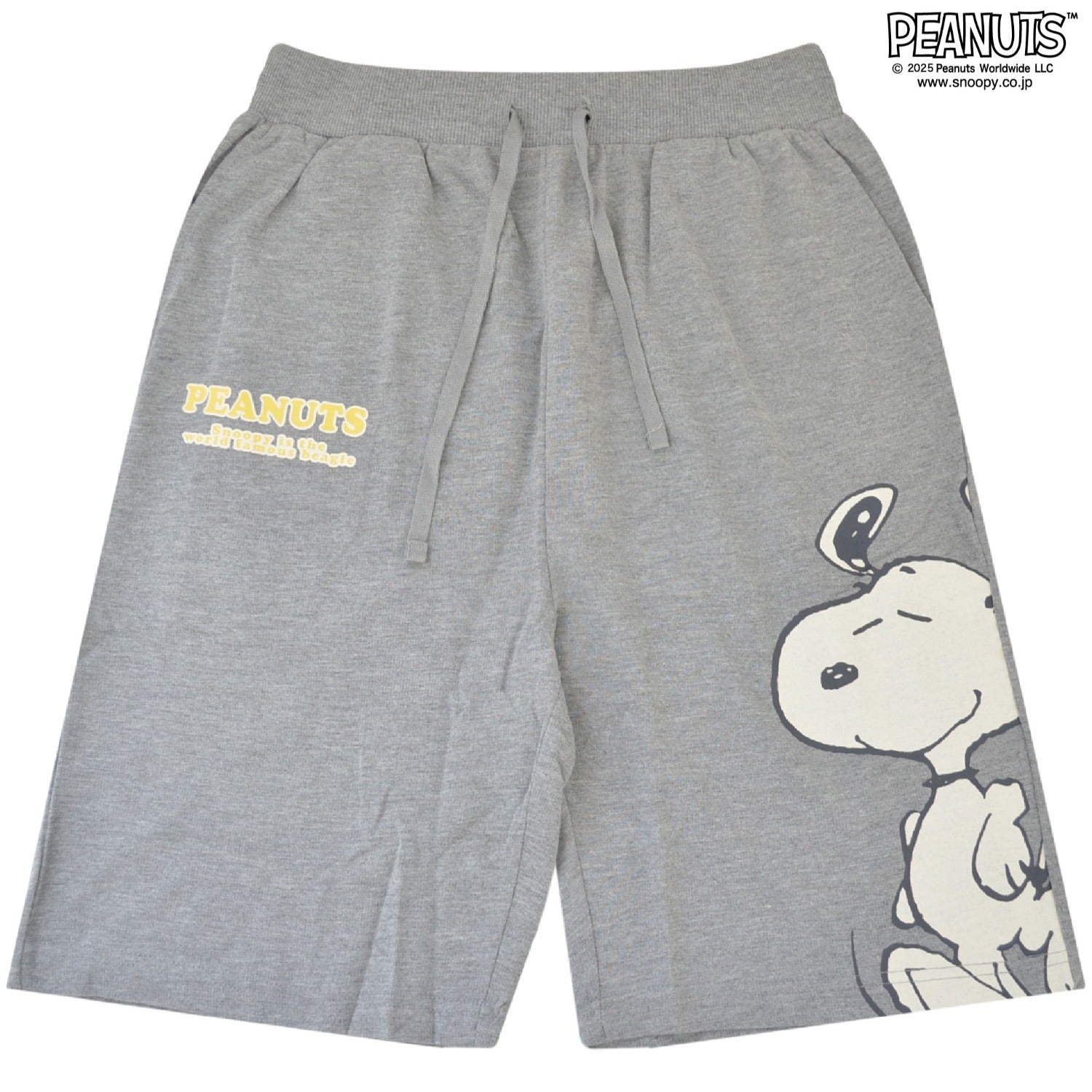 スヌーピー ハーフパンツ プリント 大柄 ミニ裏毛 スウェット SNOOPY