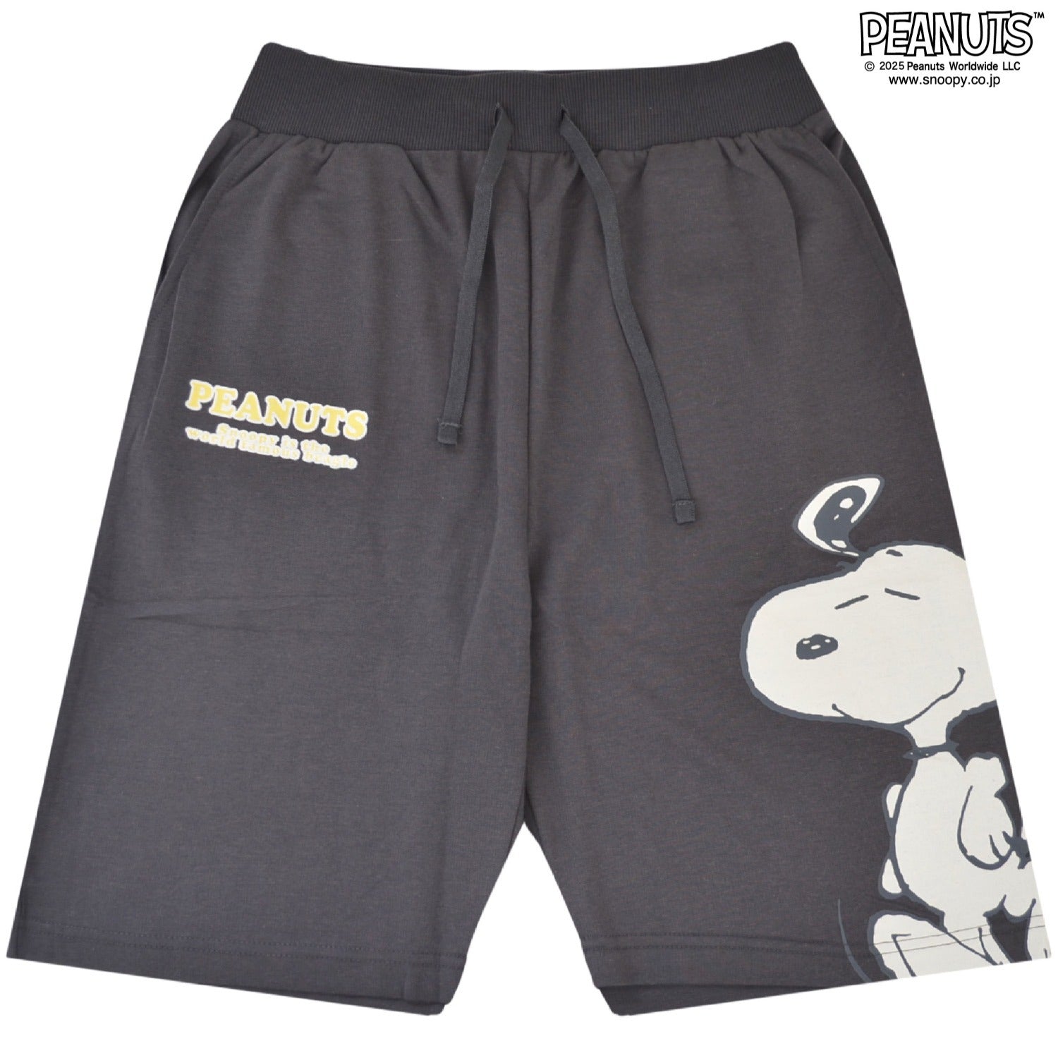 スヌーピー ハーフパンツ プリント 大柄 ミニ裏毛 スウェット SNOOPY