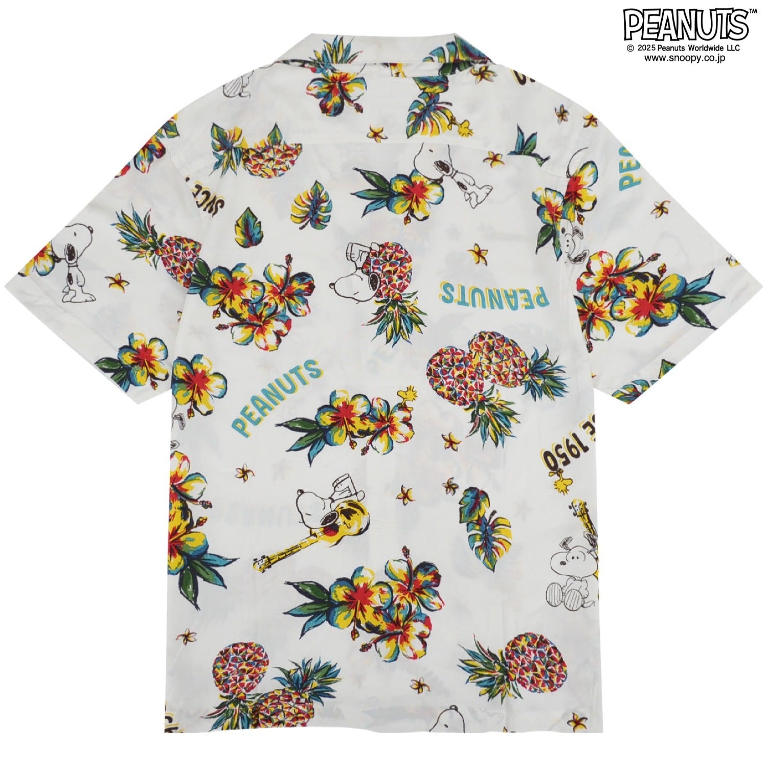スヌーピー アロハ シャツ ハワイ 夏 海 Tシャツ トップス 半袖 メンズ レディース リゾート ハイビスカス SNOOPY PEANUTS s1552-270sp