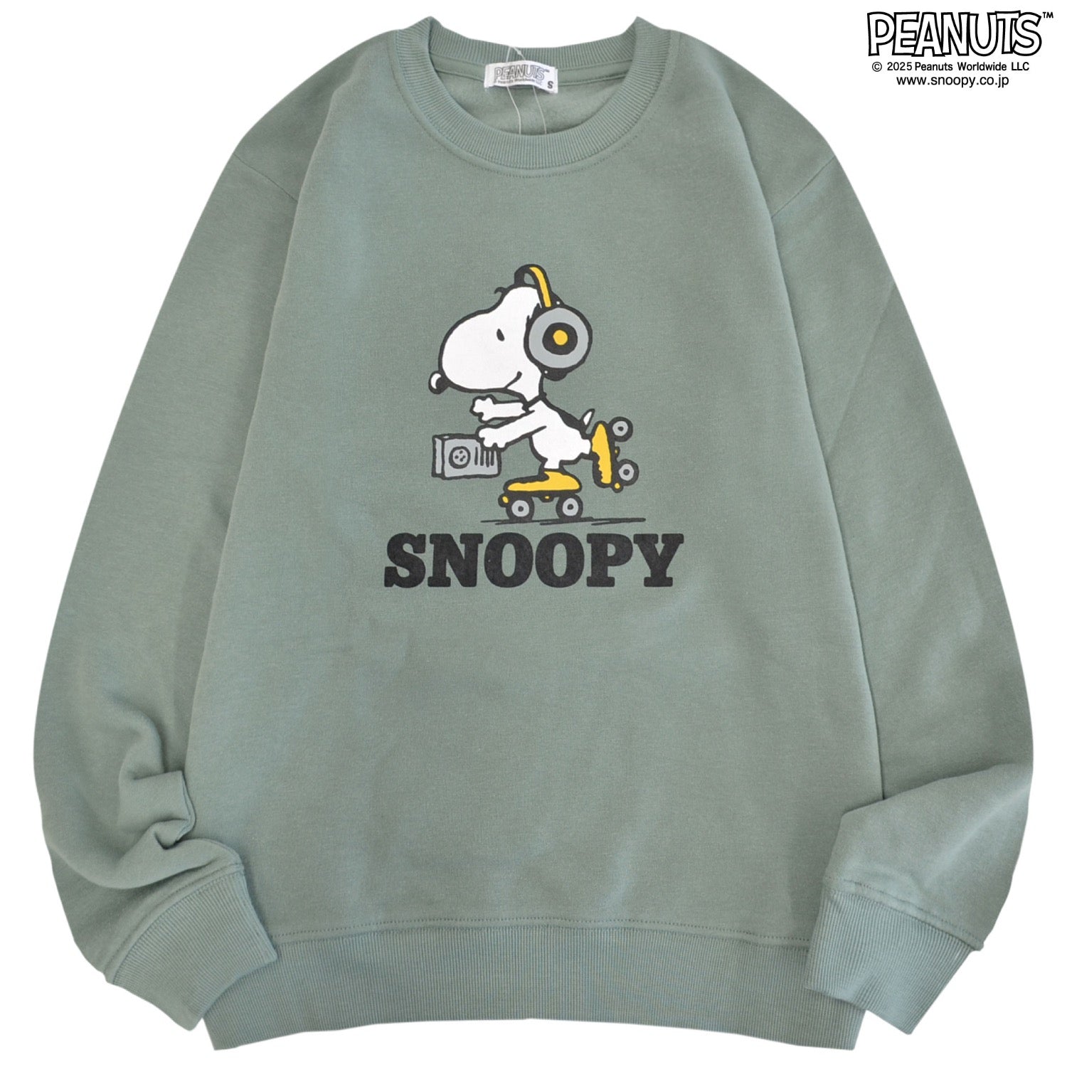 スヌーピー ローラースケート 裏起毛 上下スウェット 部屋着 パジャマ ワンマイルコーデ PEANUTS SNOOPY s1654-74