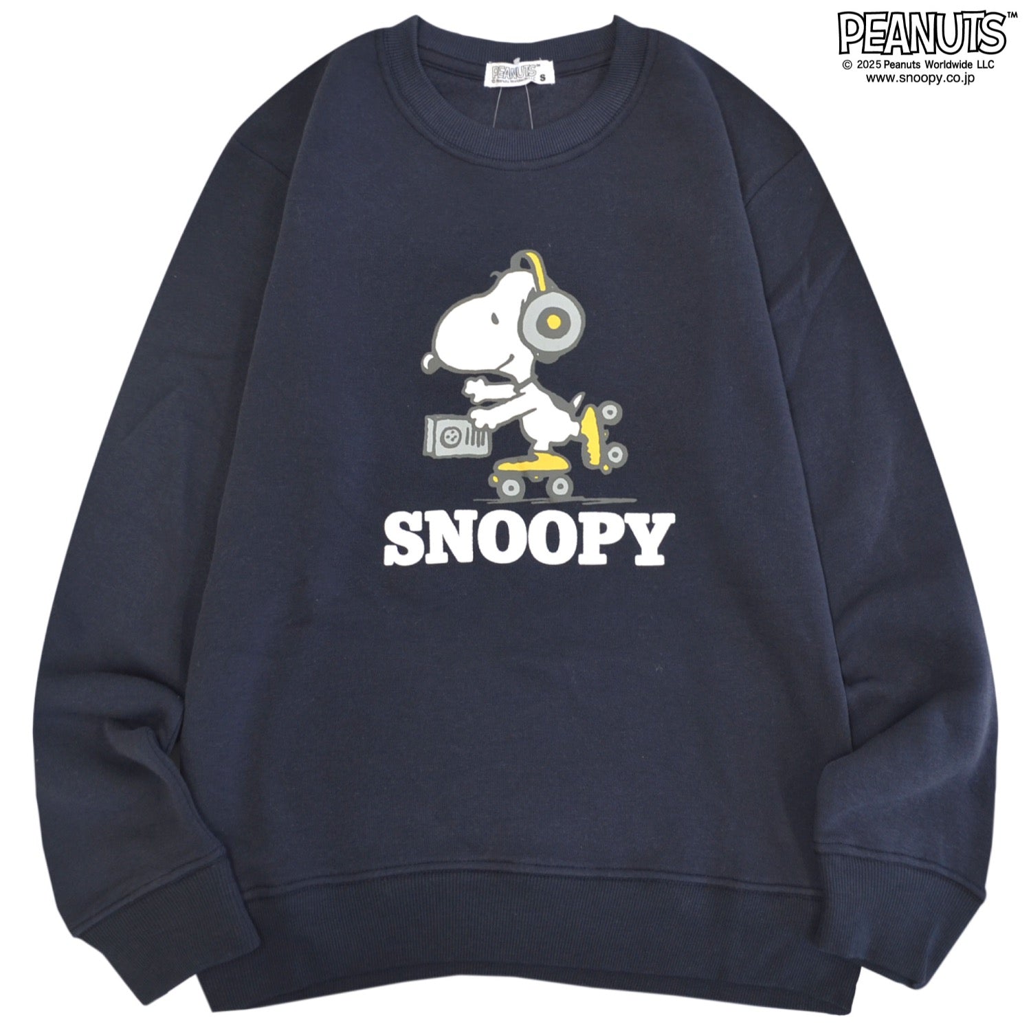 スヌーピー ローラースケート 裏起毛 上下スウェット 部屋着 パジャマ ワンマイルコーデ PEANUTS SNOOPY s1654-74