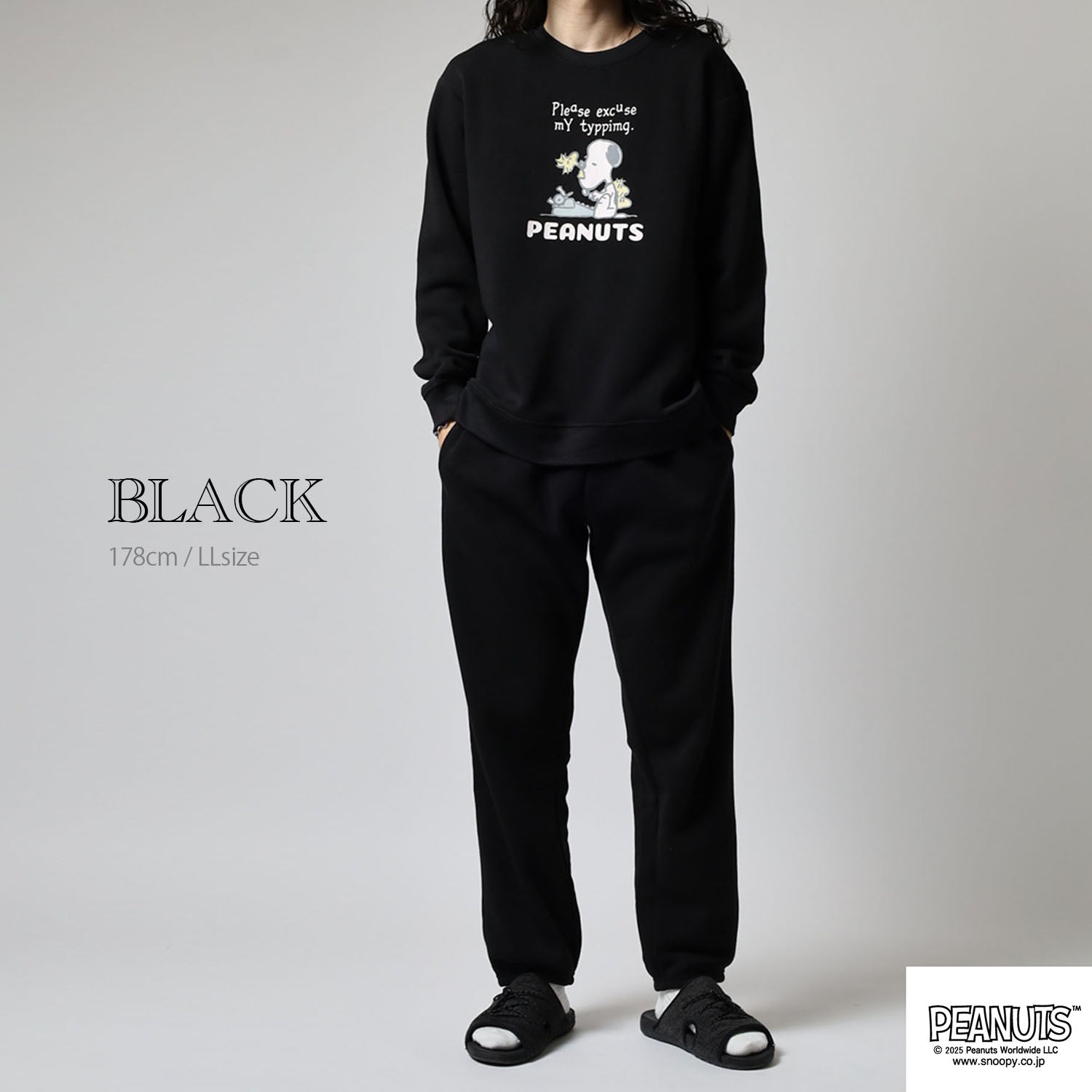 スヌーピー ウッドストック 上下スウェット プリント 裏起毛 部屋着 パジャマ ワンマイルコーデ PEANUTS SNOOPY s1654-75