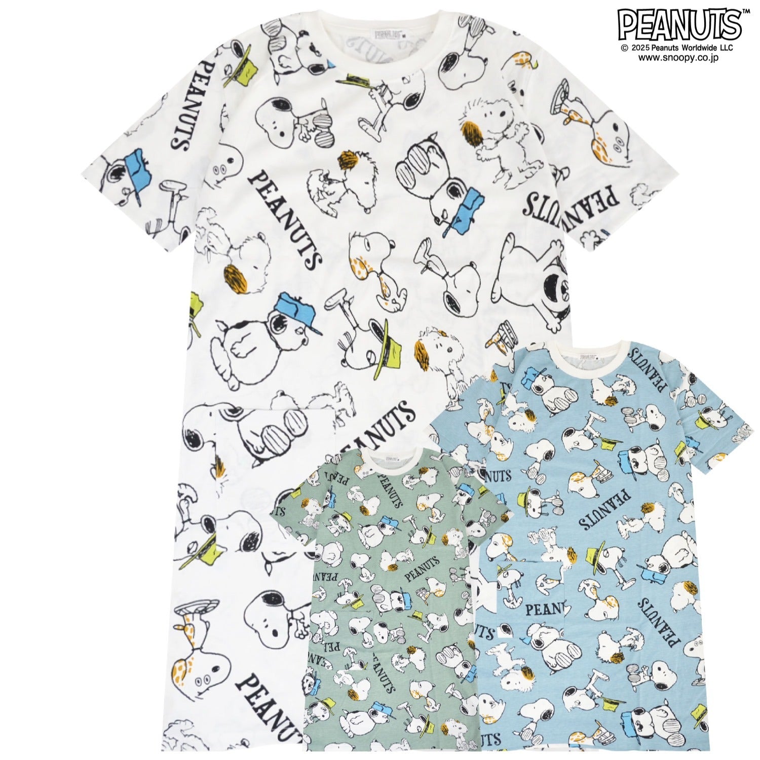 スヌーピー オラフ スパイク アンディ Tシャツ BIG トップス 半袖 レディース プリント SNOOPY PEANUTS s1752-92sp