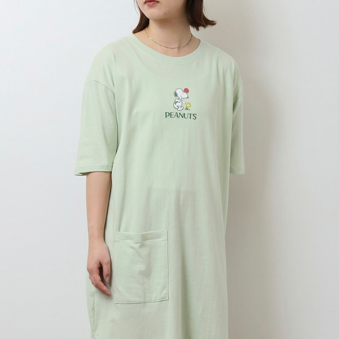 スヌーピー ウッドストック オラフ Tシャツ BIGトップス 半袖 レディース プリント チラシ柄 SNOOPY PEANUTS s1752-93sp