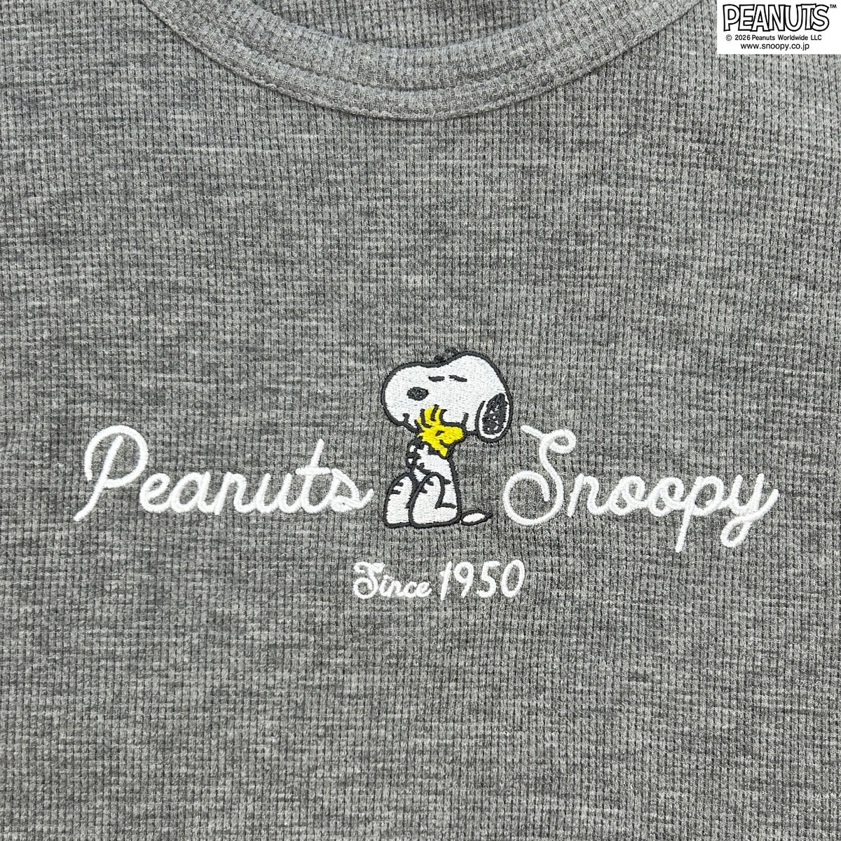 スヌーピー ワンピース 長袖 ロンT 春秋 刺繍 オラフ チュニック PEANUTS SNOOPY s1753-01sp