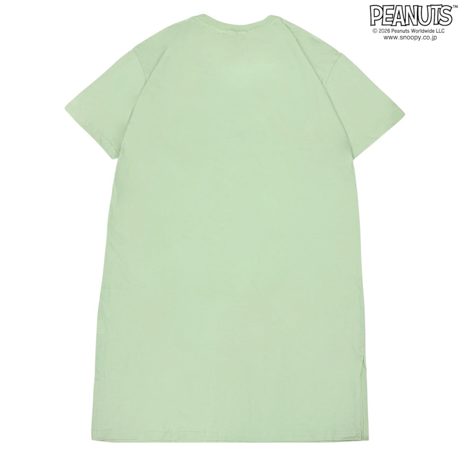 スヌーピー チャーリー・ブラウン ミュージック柄 プリント スーパービッグTシャツ 半袖 ワンピース ルームウェア レディース 春 夏  s1762-253sp