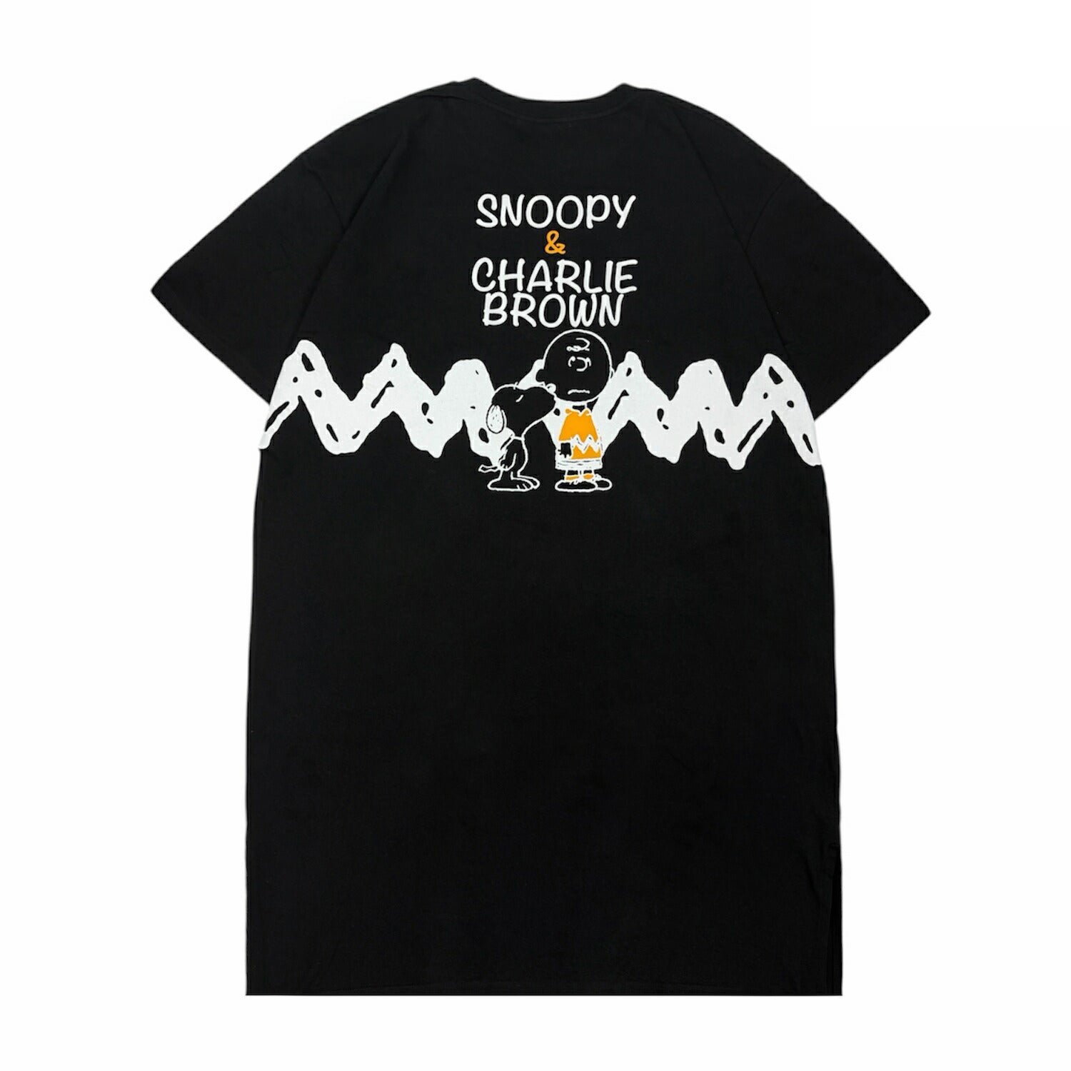 スヌーピー チャーリー・ブラウン ミュージック柄 プリント スーパービッグTシャツ 半袖 ワンピース ルームウェア レディース 春 夏  s1762-253sp