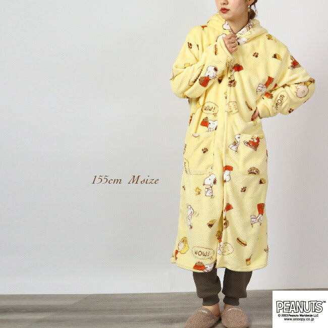スヌーピー フリース 着る毛布 ブランケット ルームウェア 部屋着 パジャマ SNOOPY PEANUTS s1824-587