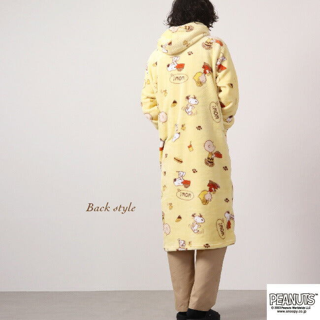 スヌーピー フリース 着る毛布 ブランケット ルームウェア 部屋着 パジャマ SNOOPY PEANUTS s1824-587