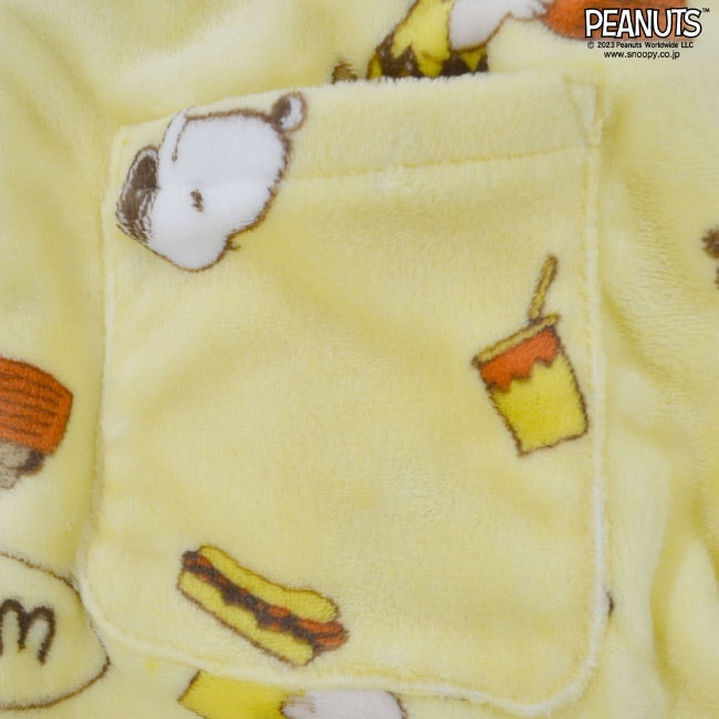 スヌーピー フリース 着る毛布 ブランケット ルームウェア 部屋着 パジャマ SNOOPY PEANUTS s1824-587