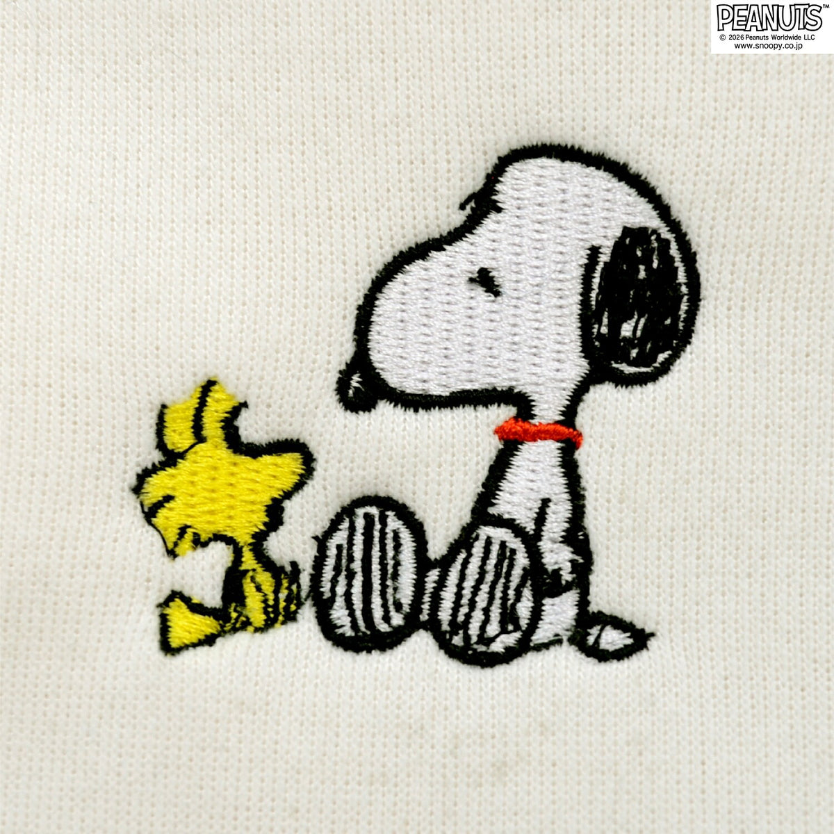スヌーピー ウッドストック 刺繍 裏ボア パーカー アウター 上着 秋冬 あったか ファスナー ジップ ZIPパーカー PEANUTS s1844-186