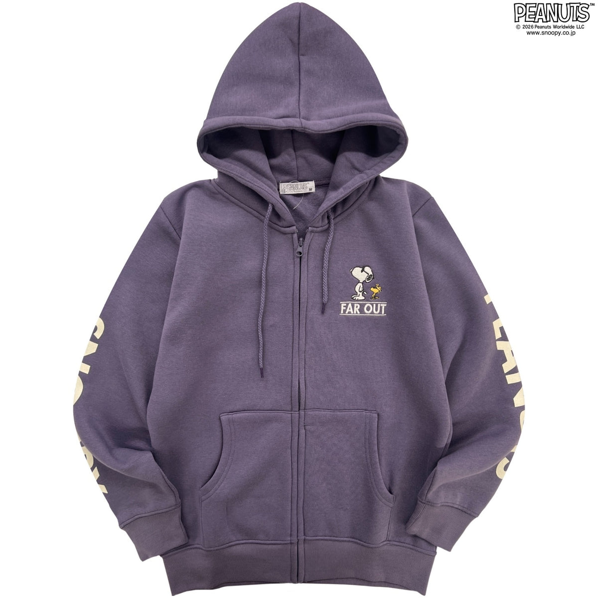 スヌーピー プリント ZIPパーカー パーカー アウター 上着 ライトアウター 秋冬 ジョークール PEANUTS SNOOPY s1844-49sp
