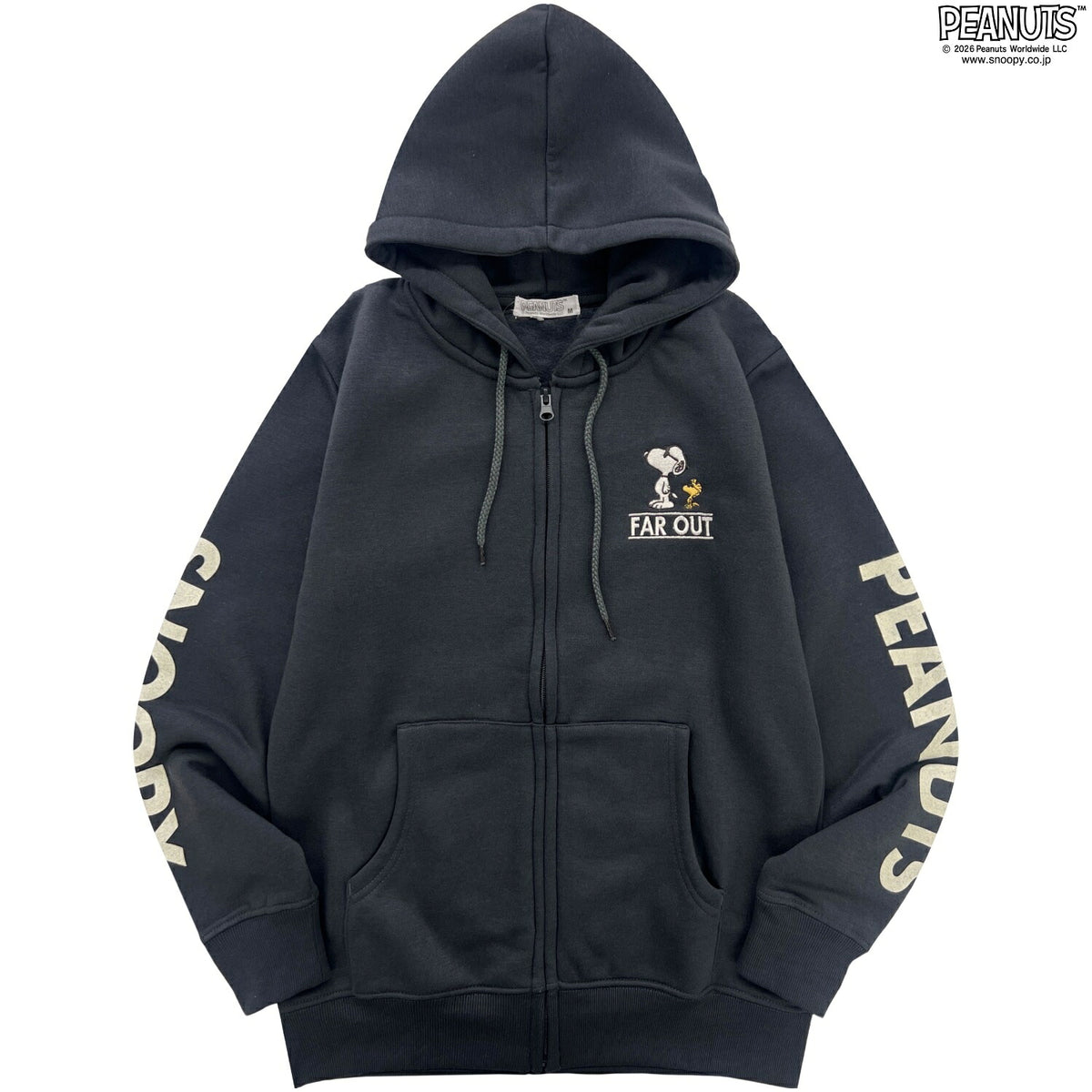スヌーピー プリント ZIPパーカー パーカー アウター 上着 ライトアウター 秋冬 ジョークール PEANUTS SNOOPY s1844-49sp