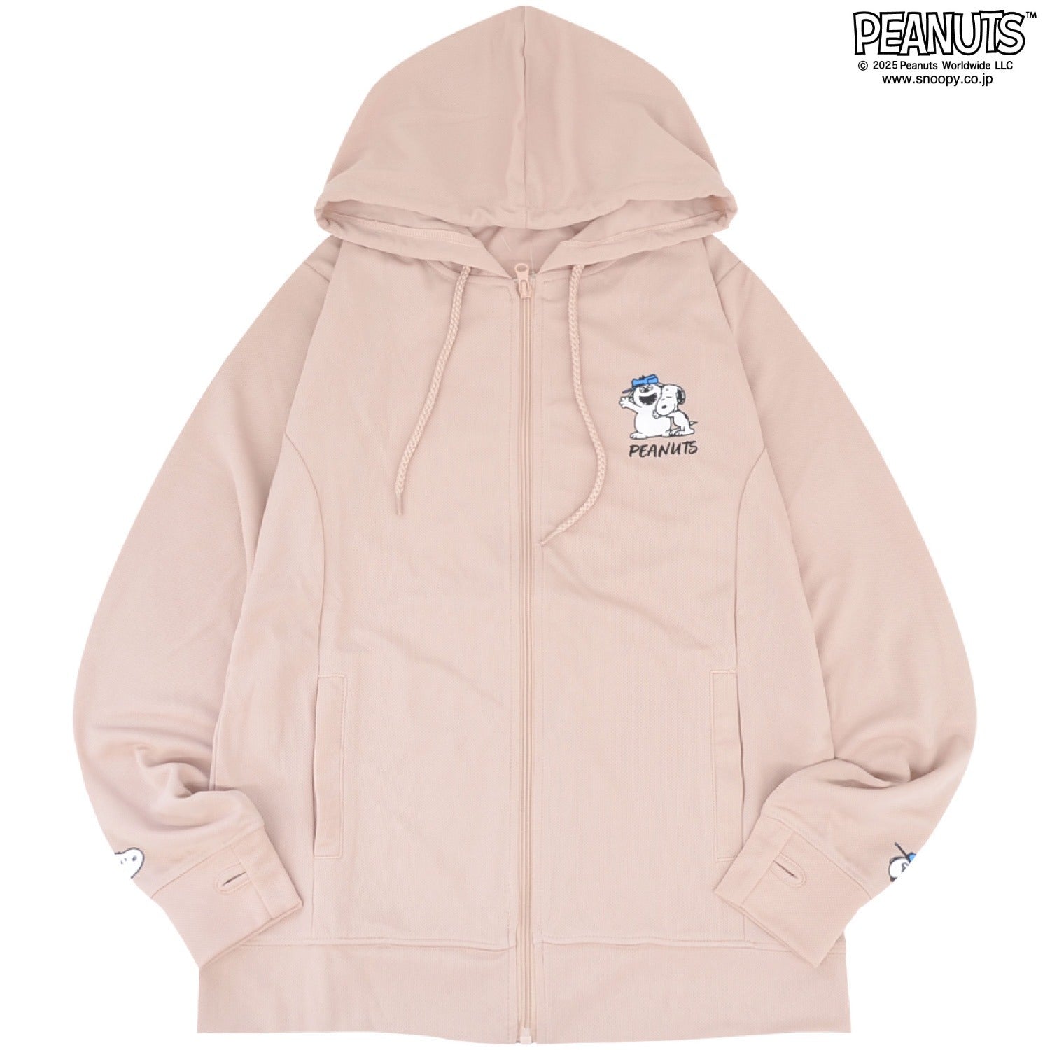 スヌーピー オラフ パーカー ZIPパーカー プリント ドライ 夏 UVカット 日焼け 対策 SNOOPY PEANUTS s1852-124sp