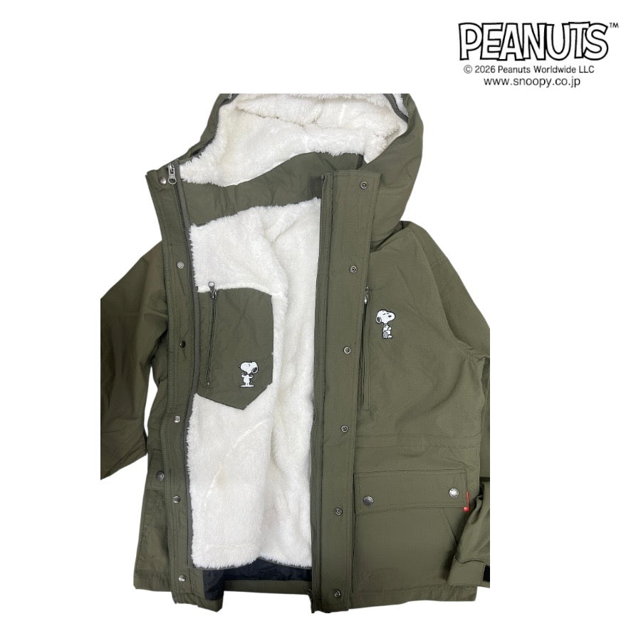 スヌーピー 3way マウンテンパーカー ジャケット アウター ボアフリース ベスト 冬 SNOOPY PEANUTS s1854-136sp