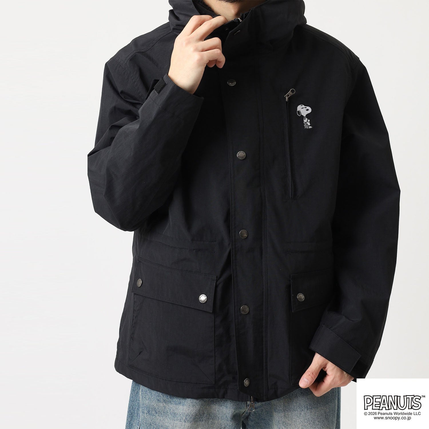 スヌーピー 3way マウンテンパーカー ジャケット アウター ボアフリース ベスト 冬 SNOOPY PEANUTS s1854-136sp