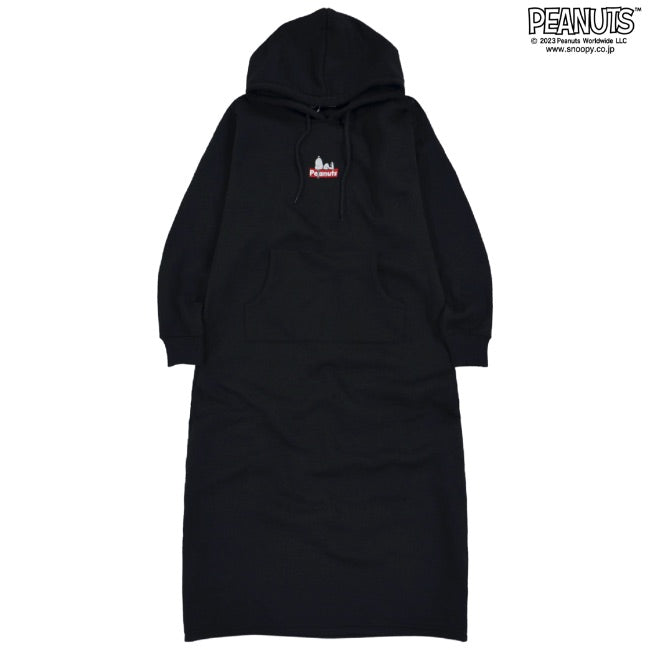 スヌーピー フード ワンピース 刺繍 裏起毛 トップス SNOOPY PEANUTS s2724-569sp