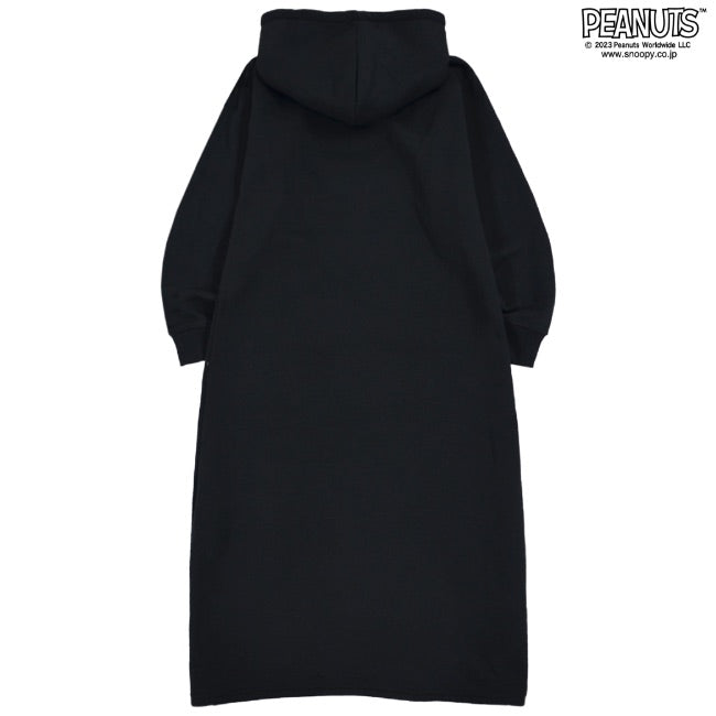 スヌーピー フード ワンピース 刺繍 裏起毛 トップス SNOOPY PEANUTS s2724-569sp
