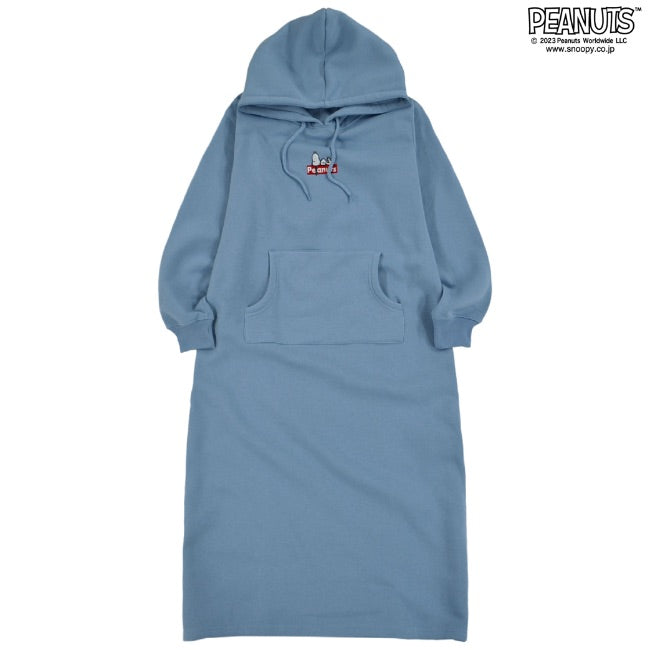 スヌーピー フード ワンピース 刺繍 裏起毛 トップス SNOOPY PEANUTS s2724-569sp