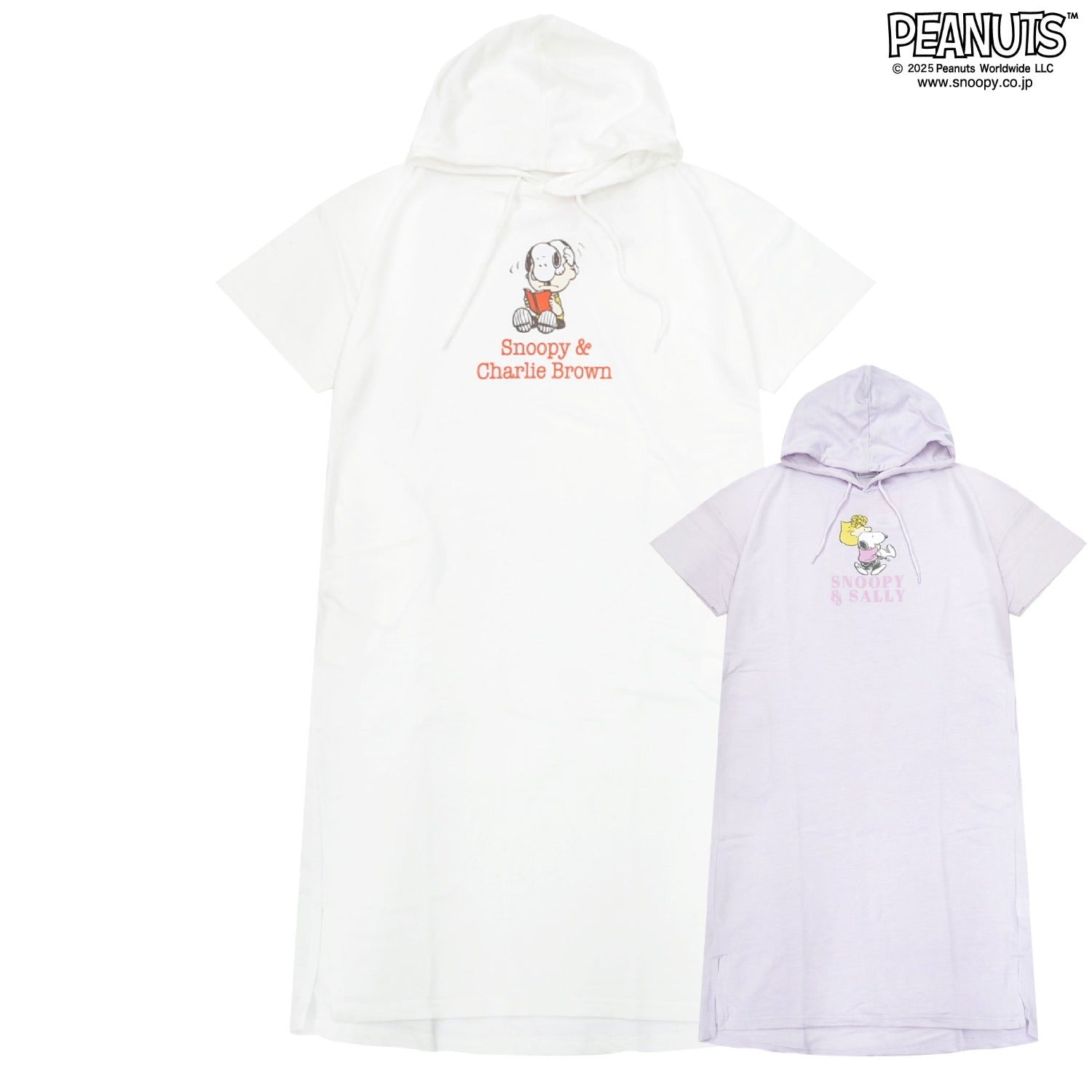 スヌーピー ミニ 裏毛 ワンピース フード チャーリーブラウン サリー SNOOPY PEANUTS s2752-33sp