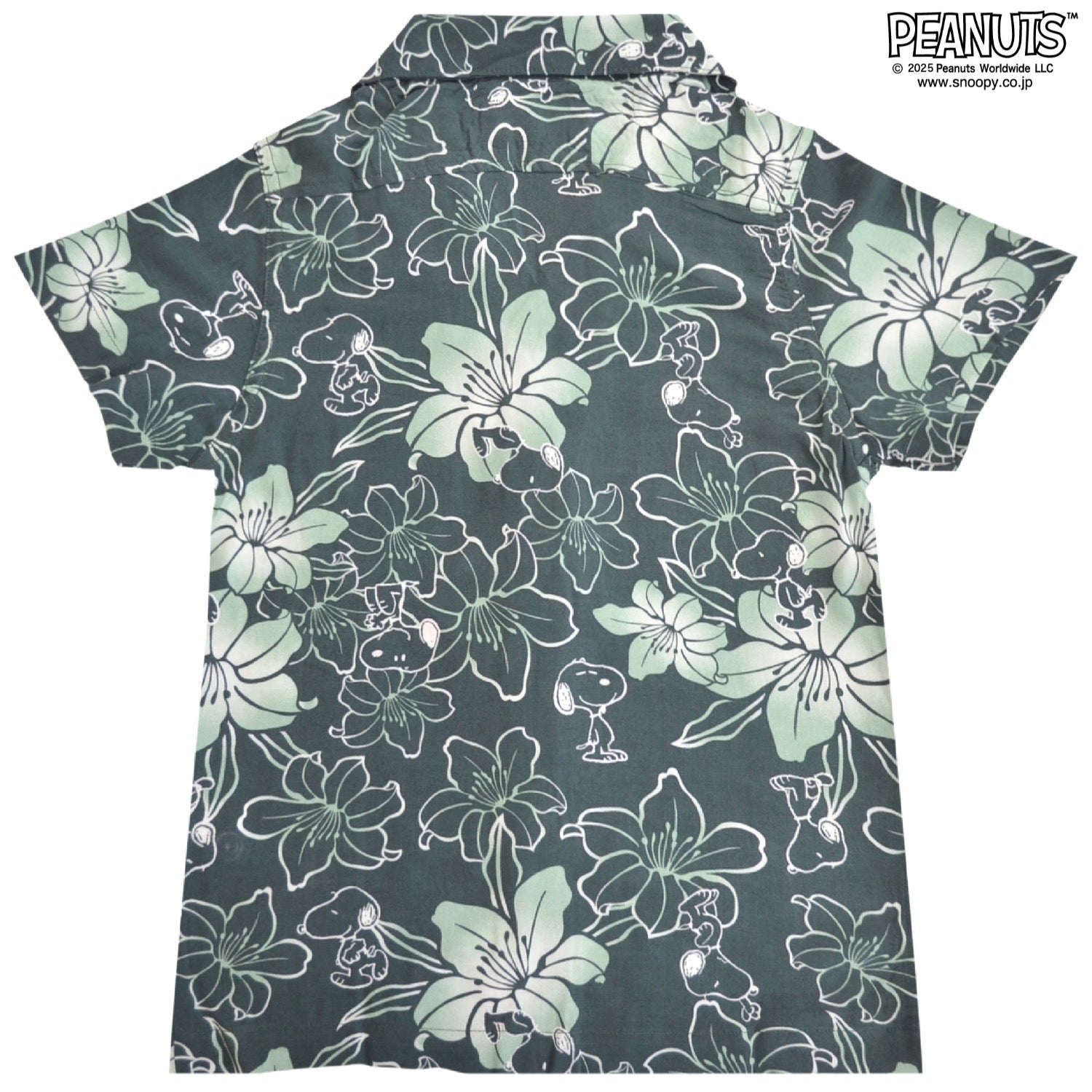 スヌーピー キッズ アロハシャツ 和柄 半袖 トップス SNOOPY PEANUTS s6552-296sp