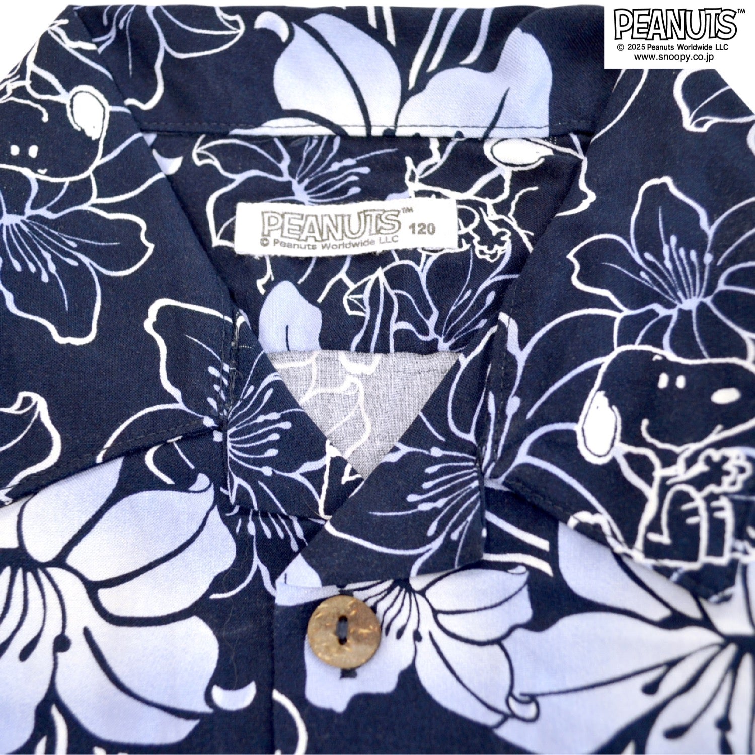 スヌーピー キッズ アロハシャツ 和柄 半袖 トップス SNOOPY PEANUTS s6552-296sp