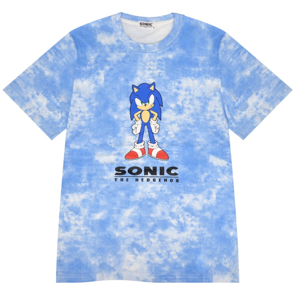 ソニック・ザ・ヘッジホッグ Tシャツ 半袖 セガ ゲーム ソニック カットソー タイダイ柄 sc1152-02