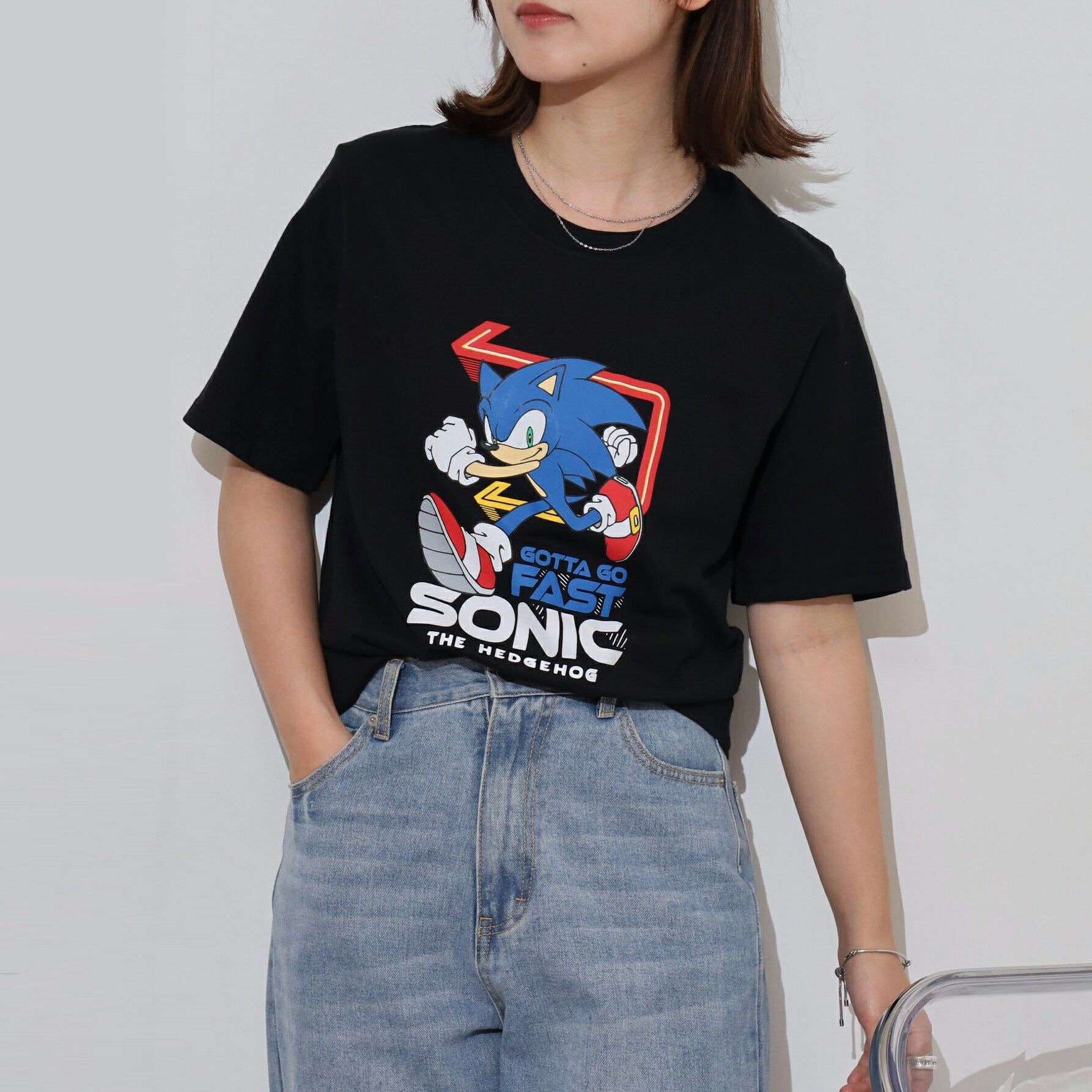 ソニック・ザ・ヘッジホッグ Tシャツ 半袖 セガ ゲーム ソニック カットソー SONIC sc1152-194