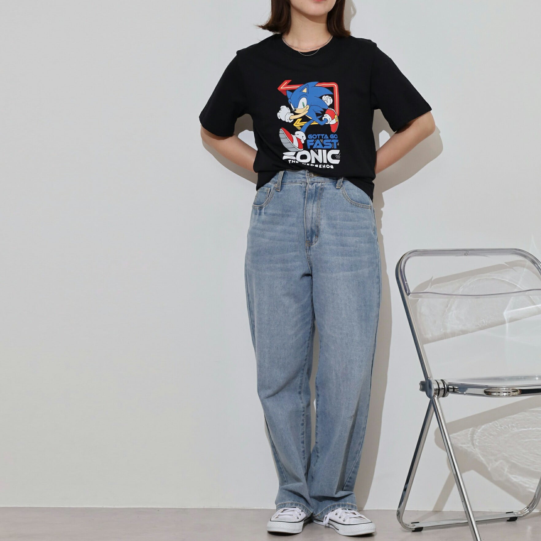 ソニック・ザ・ヘッジホッグ Tシャツ 半袖 セガ ゲーム ソニック カットソー SONIC sc1152-194