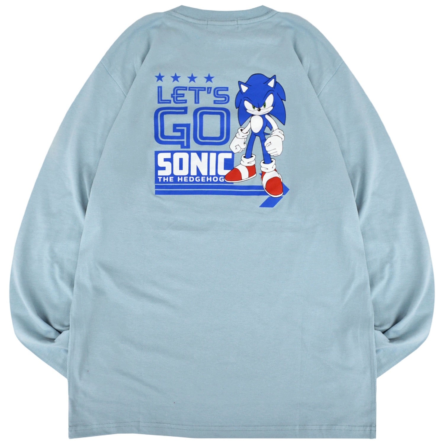 ソニック Tシャツ 長袖 セガ ゲーム  バック プリント 刺繍 スケボー SONIC THE HEDGEHOG sc1251-13