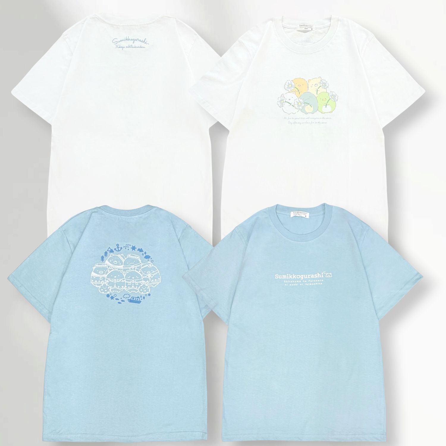 すみっコぐらし お揃いコーデ 親子コーデ 半袖 Ｔシャツ トップス プリント 天竺 綿 春夏  sumikkogurashi sg1162-40