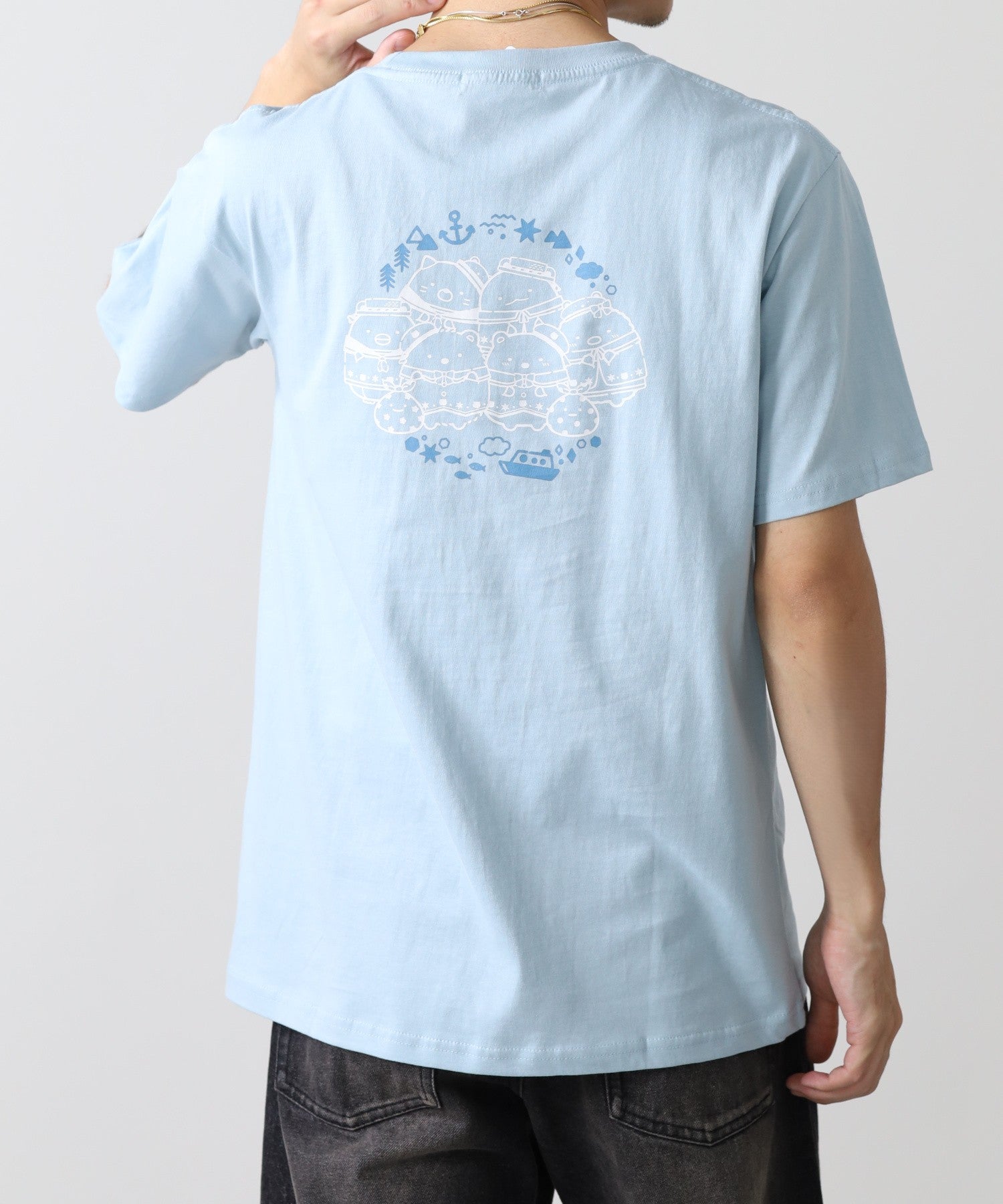 すみっコぐらし お揃いコーデ 親子コーデ 半袖 Ｔシャツ トップス プリント 天竺 綿 春夏  sumikkogurashi sg1162-40