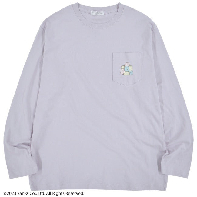 すみっコぐらし 長袖 Tシャツ ポケット バック プリント San-X sg1223-601