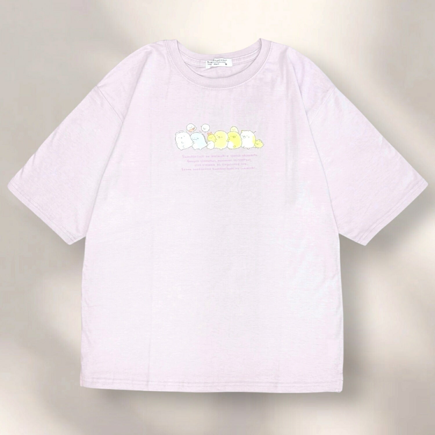 すみっコぐらし BIGシルエット 半袖 Tシャツ ゆったり 大きめサイズ 天竺 プリント 刺繍 レディース サンエックス sumikkogurashi SAN-X sg2152-357
