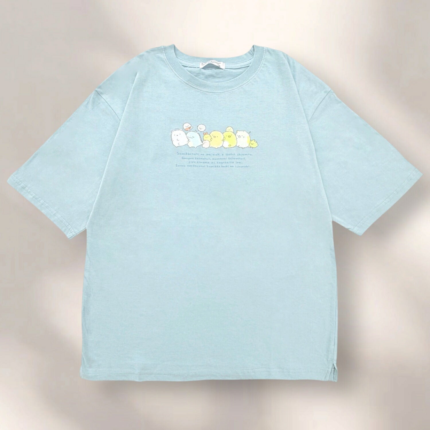 すみっコぐらし BIGシルエット 半袖 Tシャツ ゆったり 大きめサイズ 天竺 プリント 刺繍 レディース サンエックス sumikkogurashi SAN-X sg2152-357