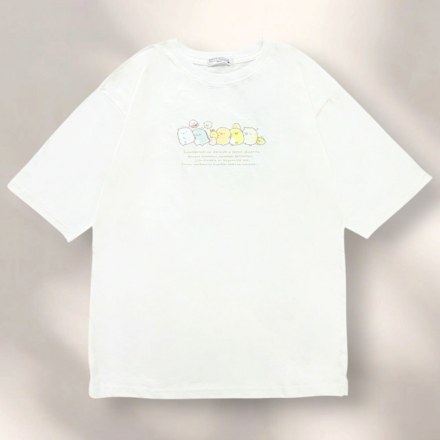 すみっコぐらし BIGシルエット 半袖 Tシャツ ゆったり 大きめサイズ 天竺 プリント 刺繍 レディース サンエックス sumikkogurashi SAN-X sg2152-357