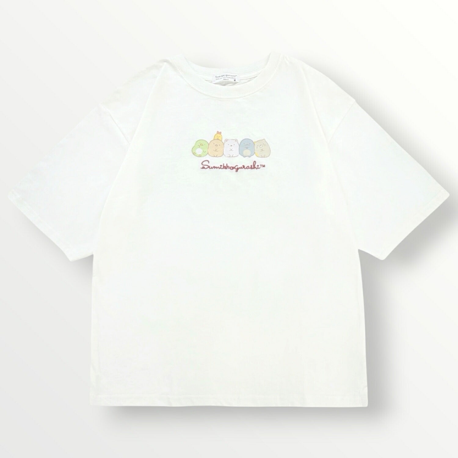 すみっコぐらし レディース 半袖 Tシャツ プリント ロゴ刺繍 ゆったり BIG 天竺 トップス 春夏 サンエックス sumikkogurashi sg2162-42