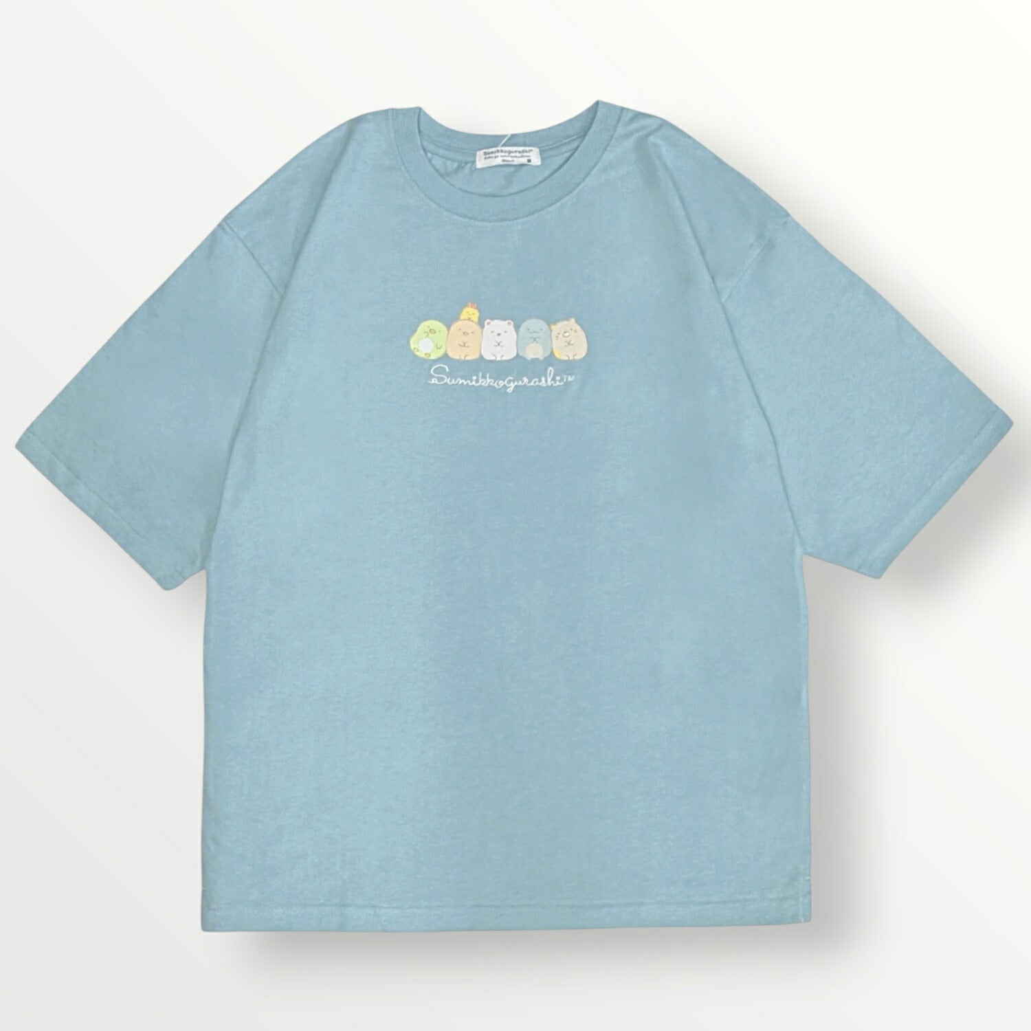 すみっコぐらし レディース 半袖 Tシャツ プリント ロゴ刺繍 ゆったり BIG 天竺 トップス 春夏 サンエックス sumikkogurashi sg2162-42