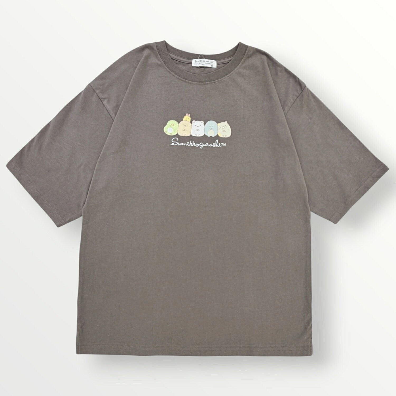 すみっコぐらし レディース 半袖 Tシャツ プリント ロゴ刺繍 ゆったり BIG 天竺 トップス 春夏 サンエックス sumikkogurashi sg2162-42
