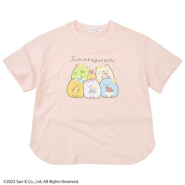 すみっコぐらし キッズTシャツ 半袖 ヘムカット サンエックス 春夏 San-x sg7132-55