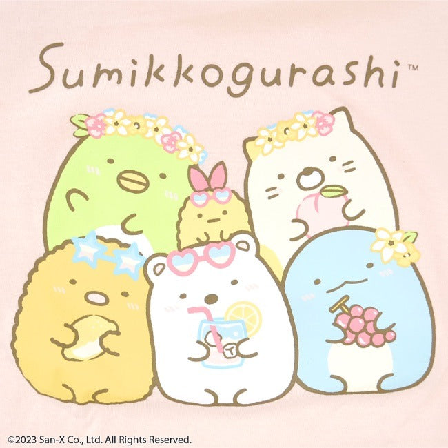 すみっコぐらし キッズTシャツ 半袖 ヘムカット サンエックス 春夏 San-x sg7132-55