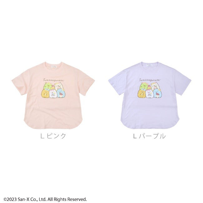 すみっコぐらし キッズTシャツ 半袖 ヘムカット サンエックス 春夏 San-x sg7132-55