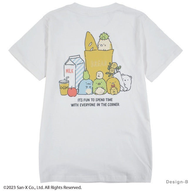 すみっコぐらし プリント半袖 Tシャツ お揃い ペア 親子 サンエックス San-X sg7132-63