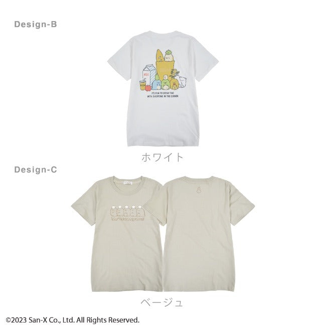 すみっコぐらし プリント半袖 Tシャツ お揃い ペア 親子 サンエックス San-X sg7132-63